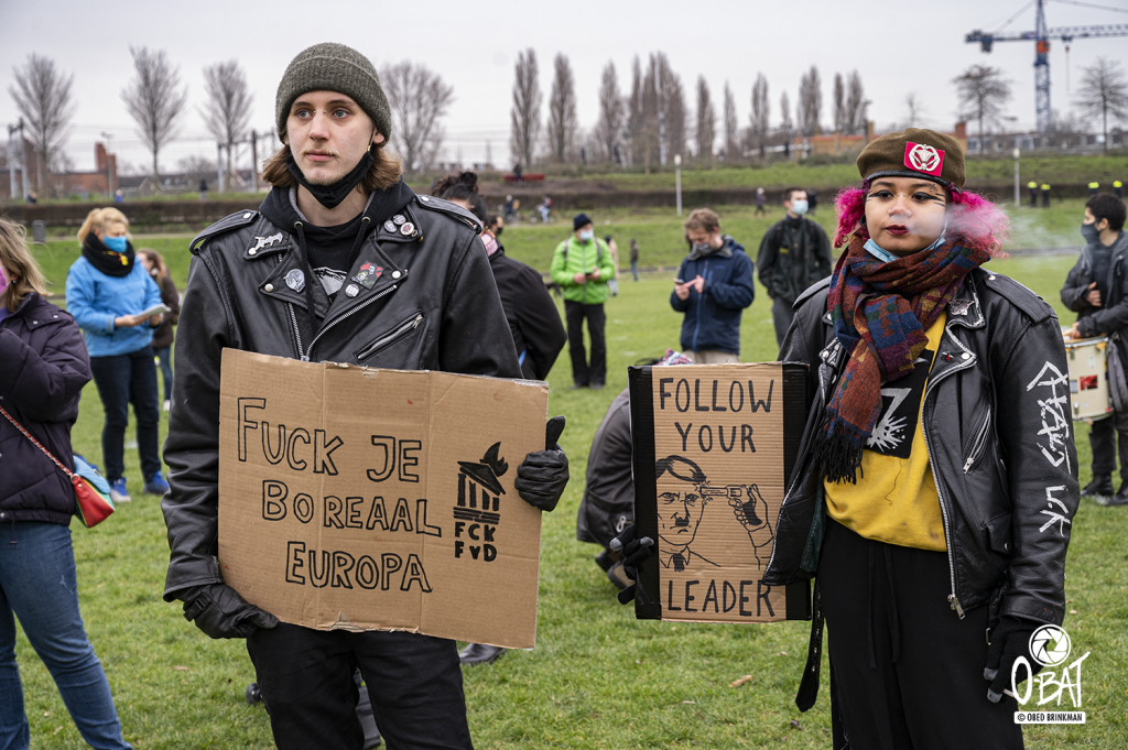 Manifestatie: "Van de VS tot NL: nooit meer fascisme!" 